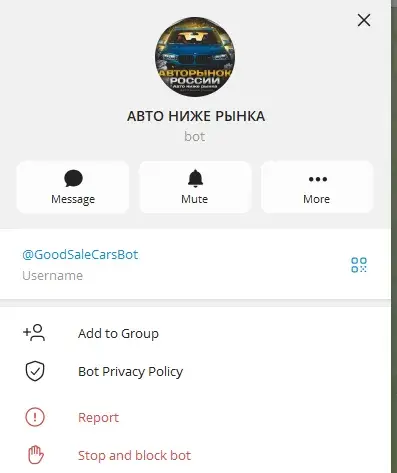 goodsalecarsbot телеграмм отзывы