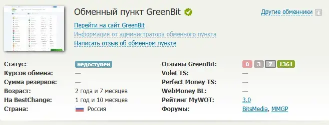 greenbit отзывы