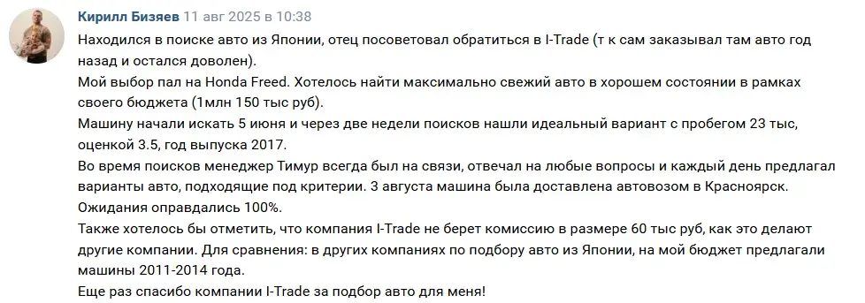 i trade auto отзывы