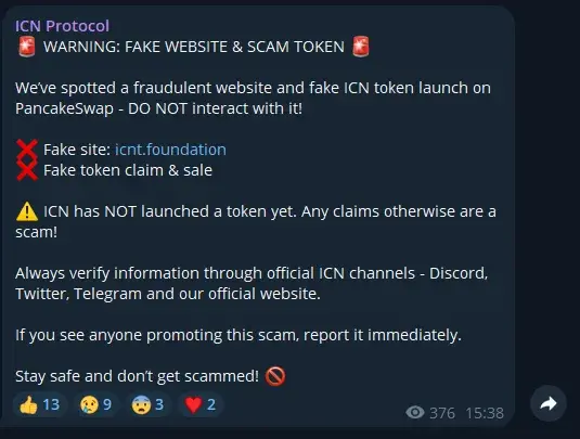 монета icnt