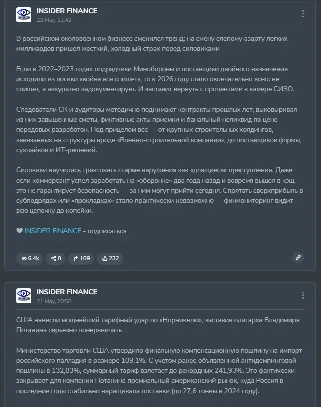 инсайдер финанс