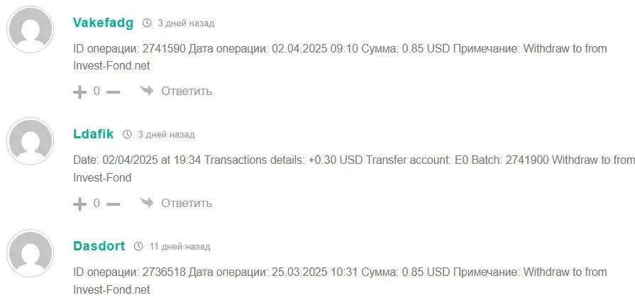 отзывы invest fond net компания пустышка