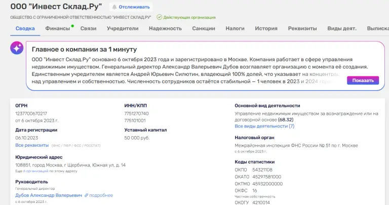 инвест склад ру