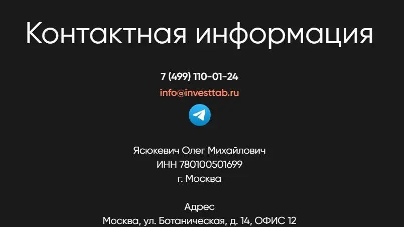 Investtab ru отзывы