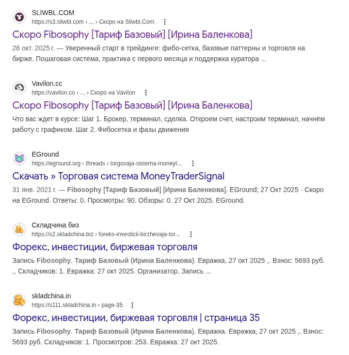 fibosophy тариф базовый ирина баленкова