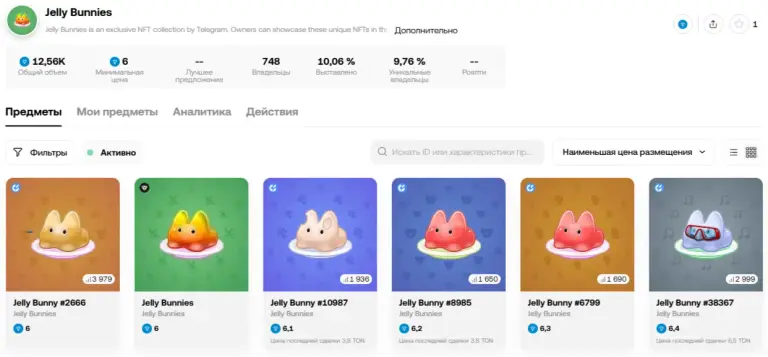 jelly bunny подарок тг цена