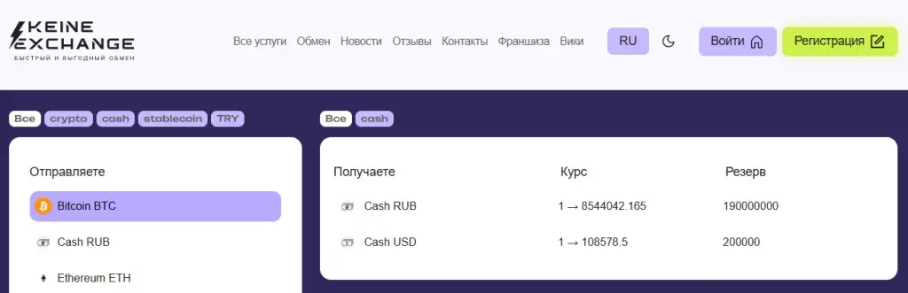 Kenie Exchange отзывы
