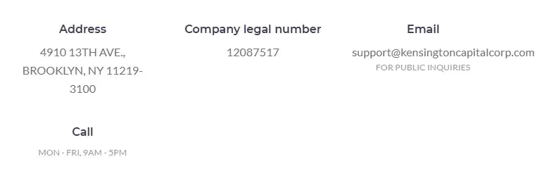 kensington capital corp