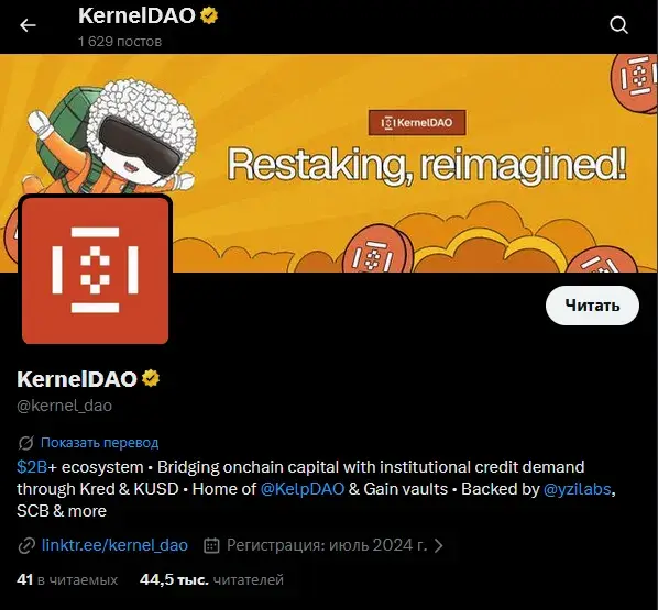 kernel токен