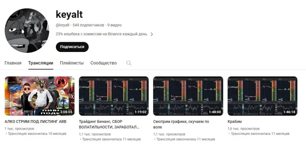 канал Keyalt