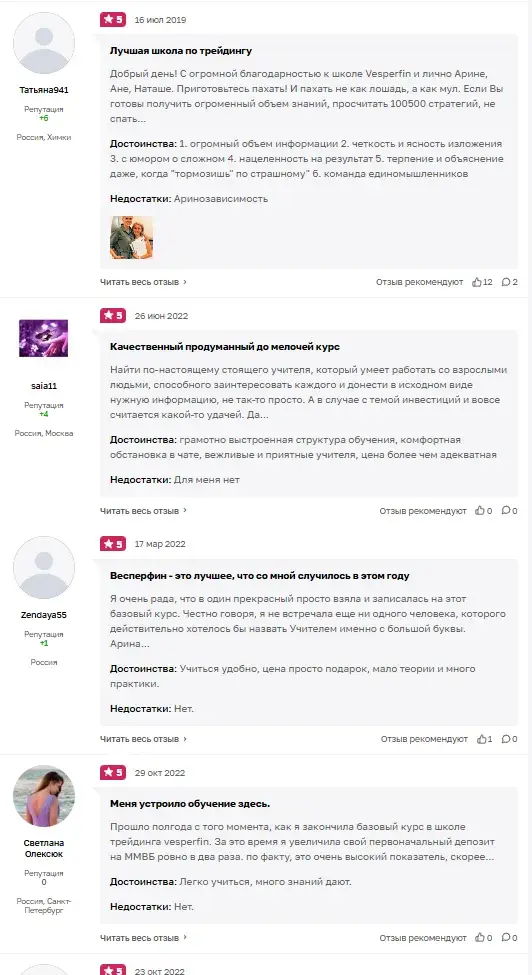 арина веспер