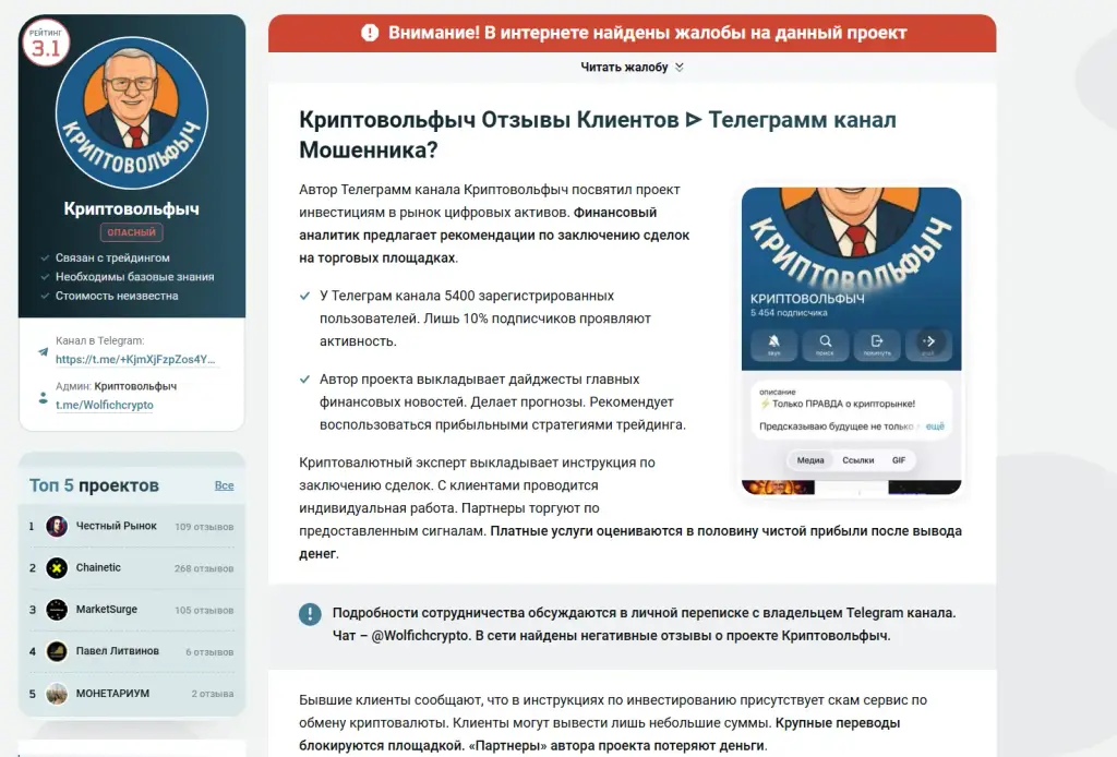 криптовольфыч тг канал