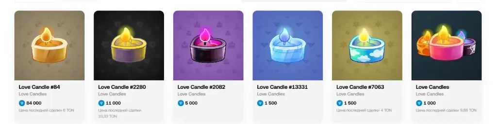 love candle телеграмм подарок