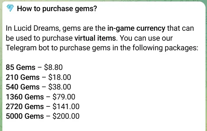 lucid dreams bot тг
