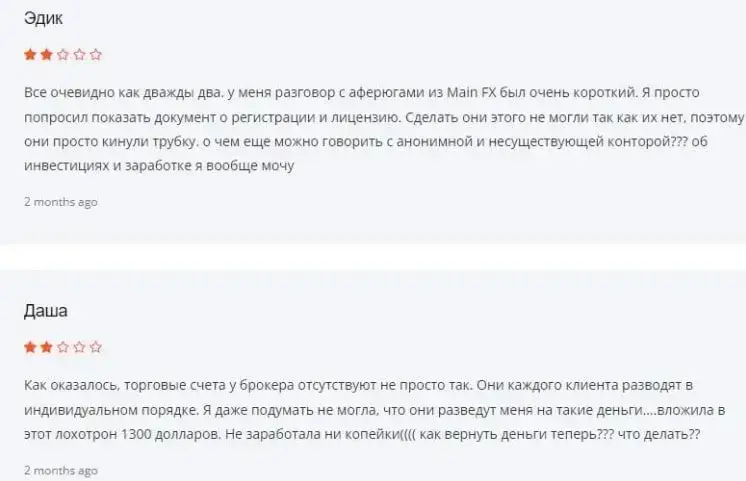 Mainfx отзывы