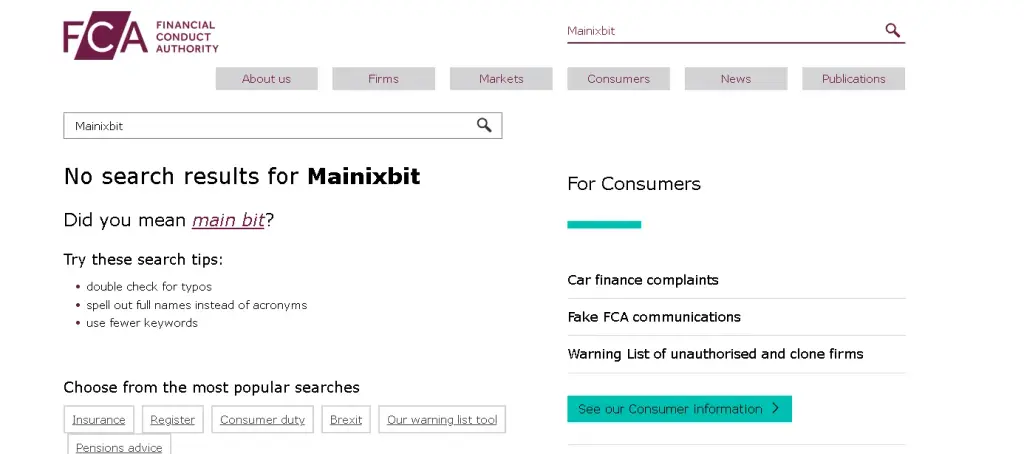 fca mainixbit fca mainixbit