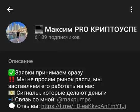 Максим Pro Криптоуспех