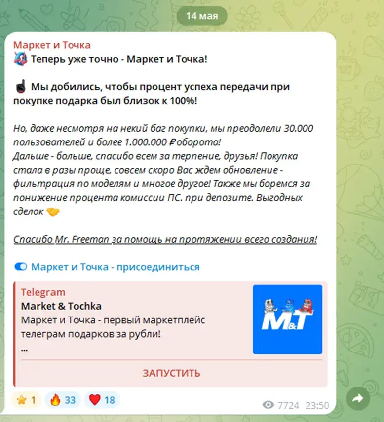 Market Tochka отзывы