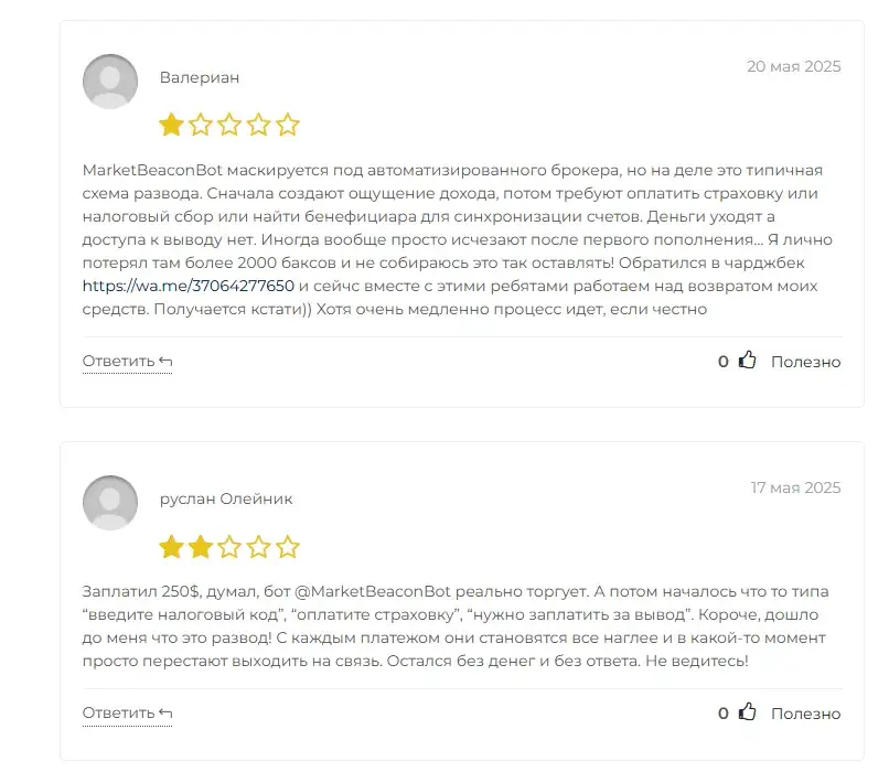 market beacon bot телеграмм