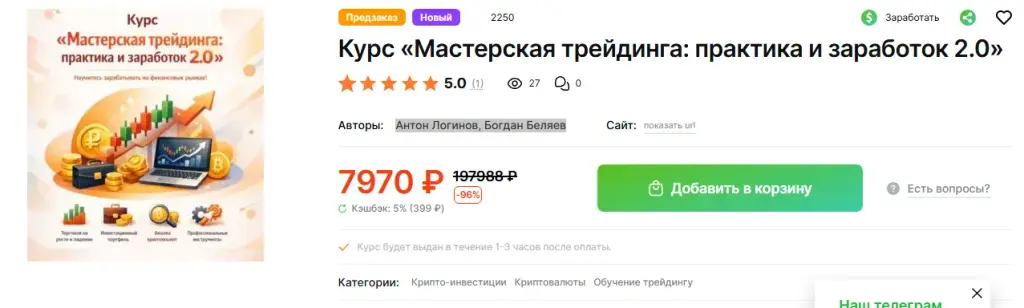 мастерская трейдинга практика и заработок 2.0