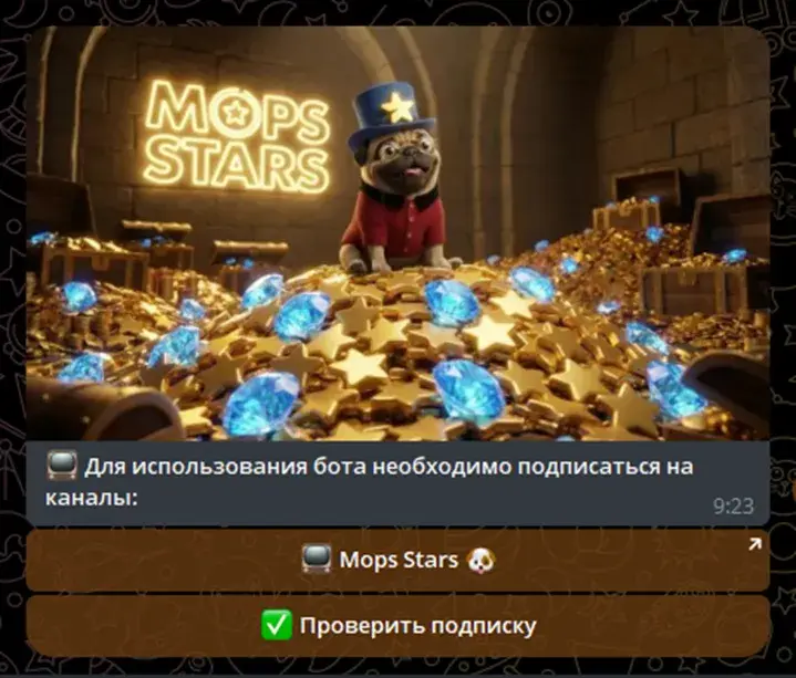мопс старс тг