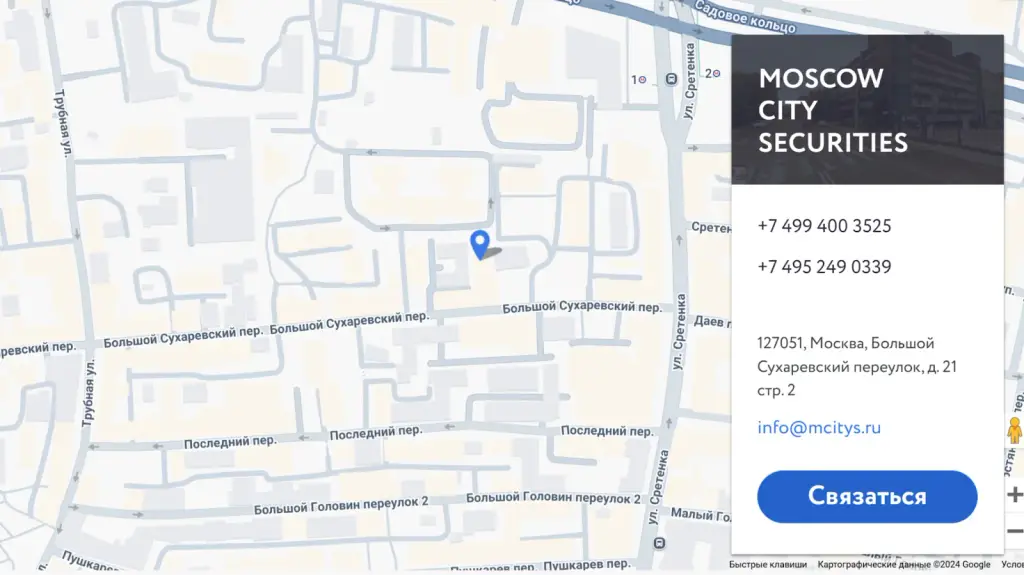 москва сити секьюритиз акционерное общество