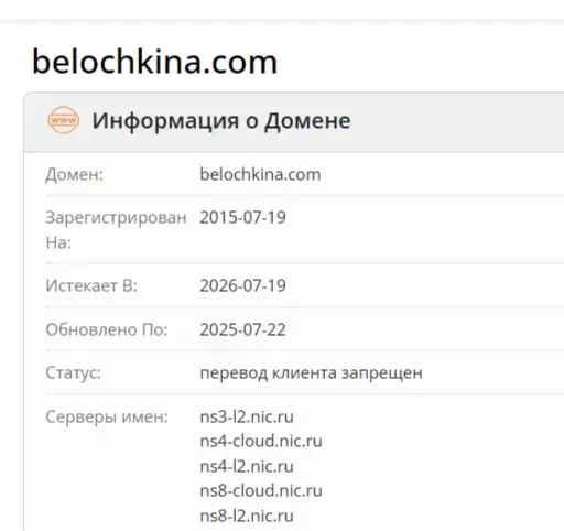 Анастасия Белочкина