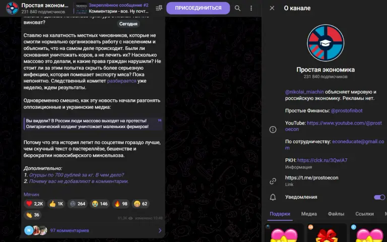 николай мячин простая экономика