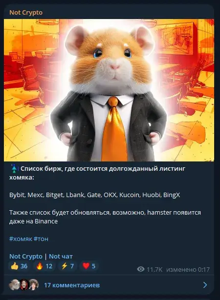 not crypto тг