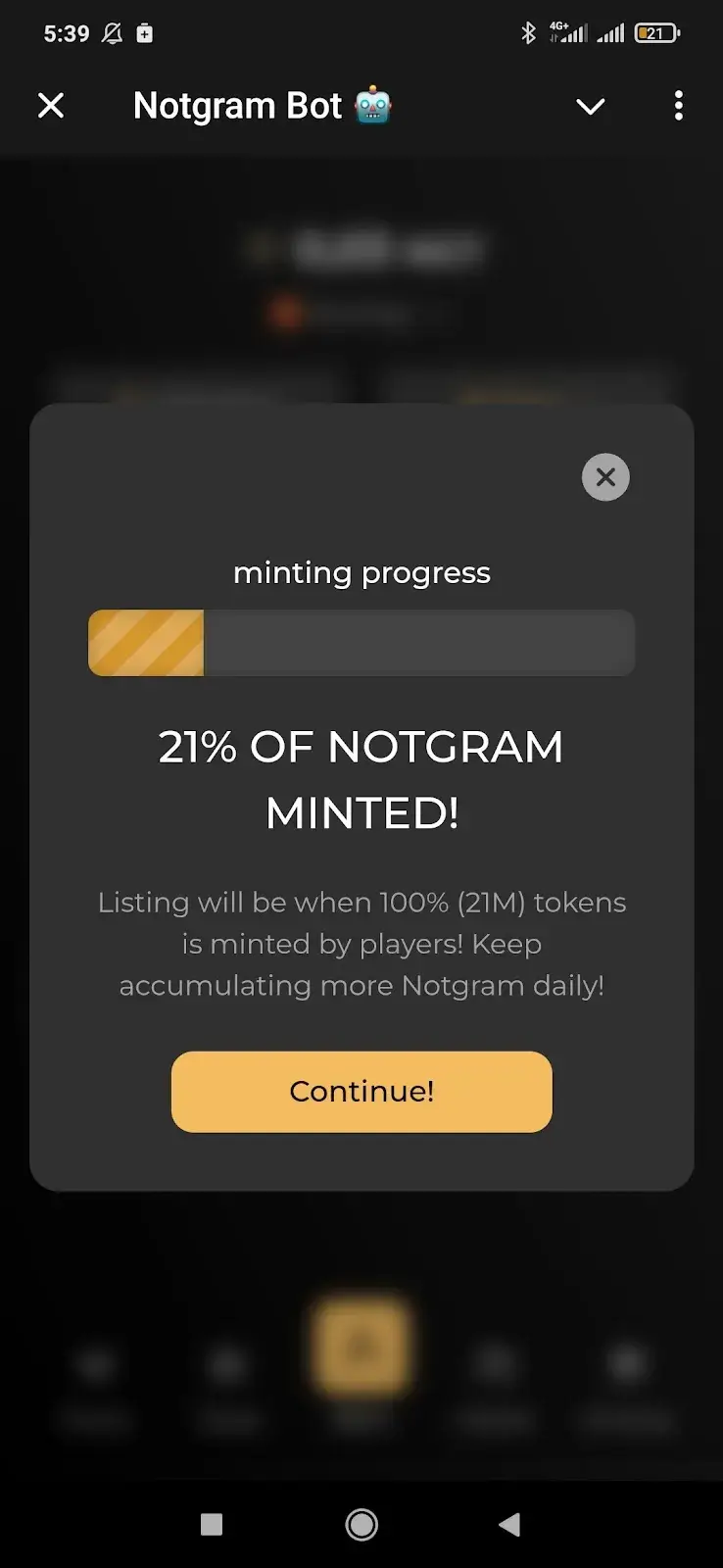 Notgram тапалка