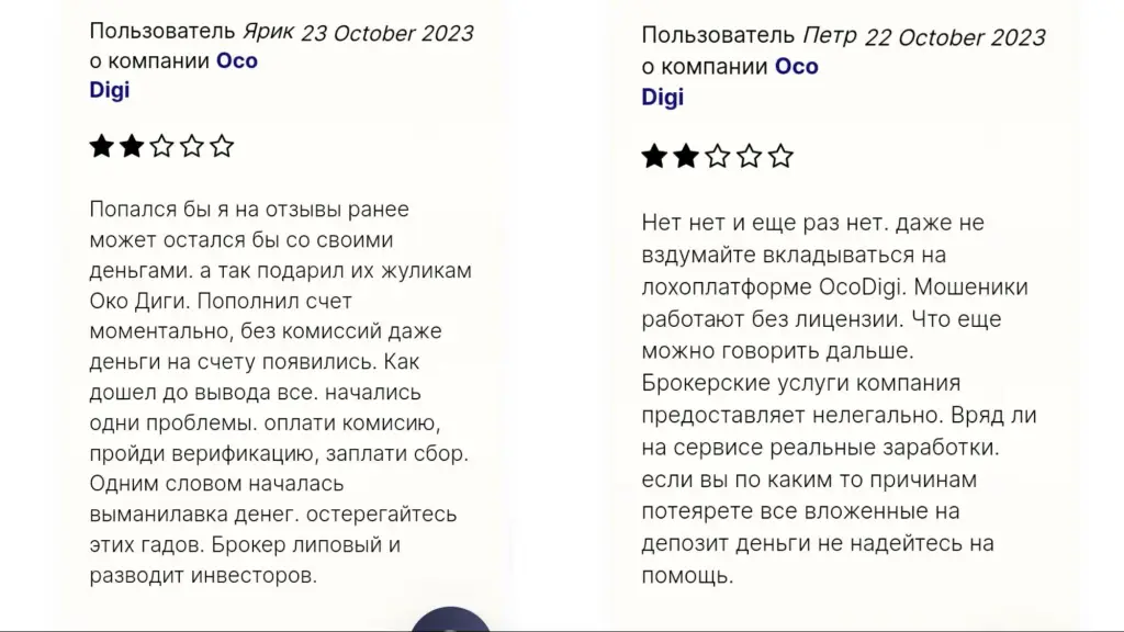 Oco Digi co отзывы