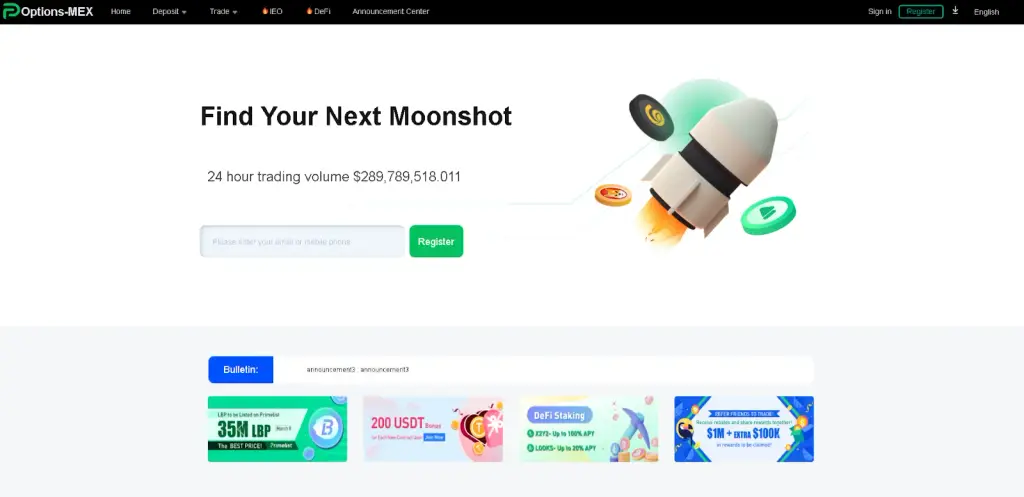 option mex платформа