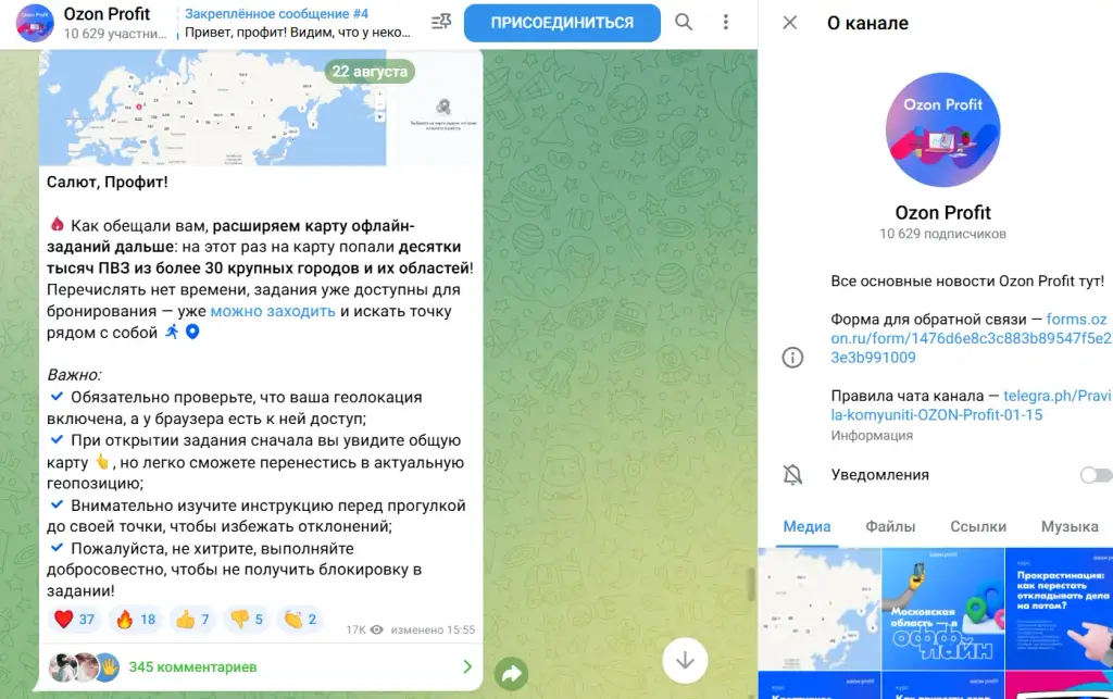 ozon profit для заработка удаленка