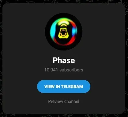 phasegame bot телеграмм канал
