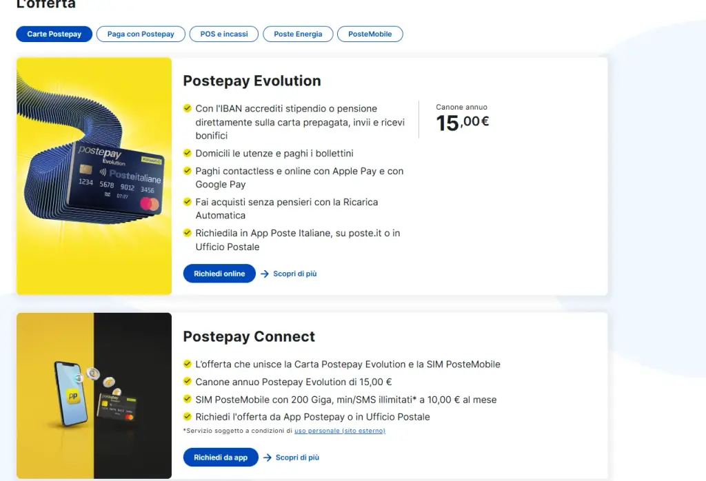servizio clienti posteitaliane it