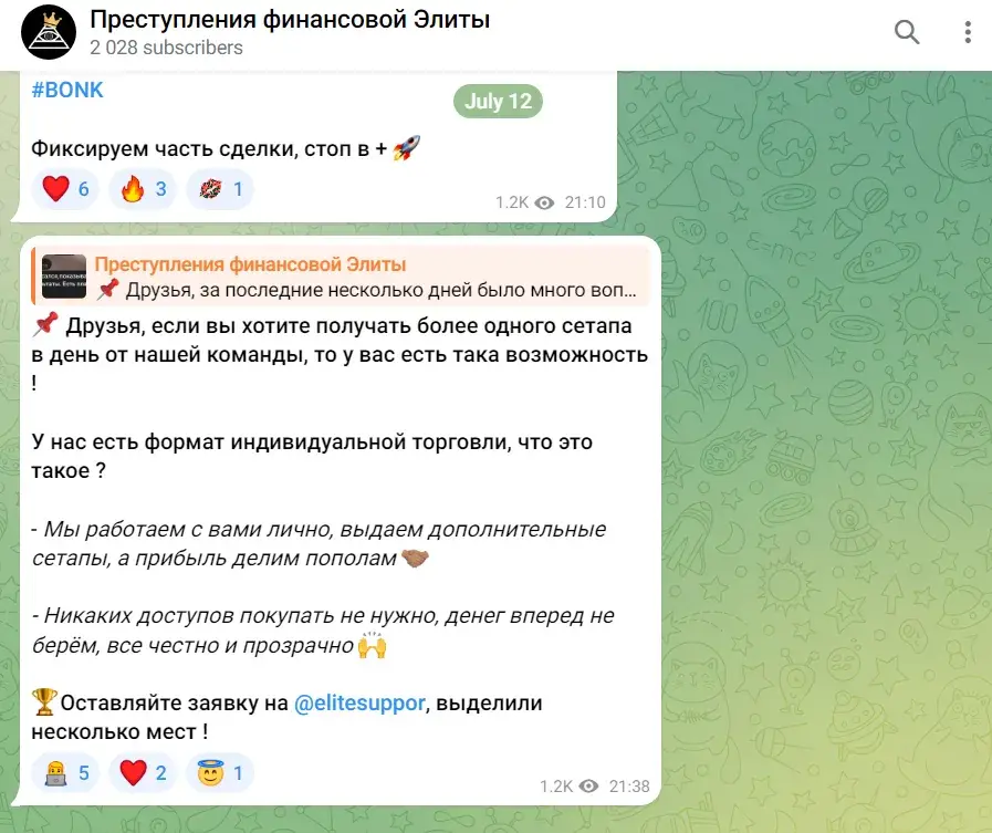 Поддержка Элиты