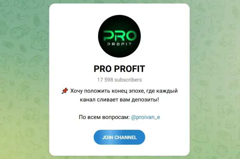 pro profit тг канал