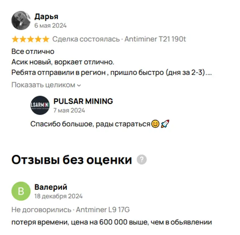 ООО «Пульсар Майнинг»