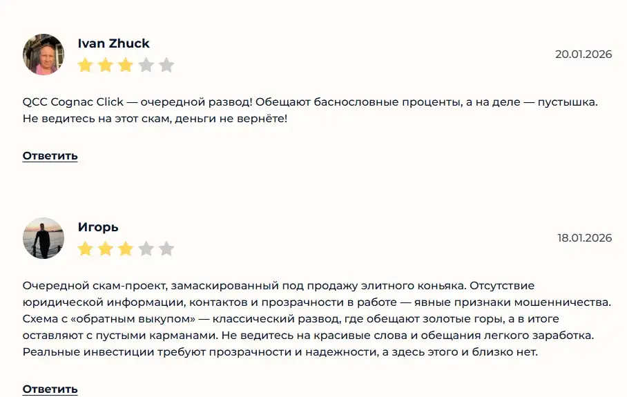 qcc cognac click отзывы
