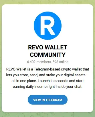 revo wallet в telegram отзывы