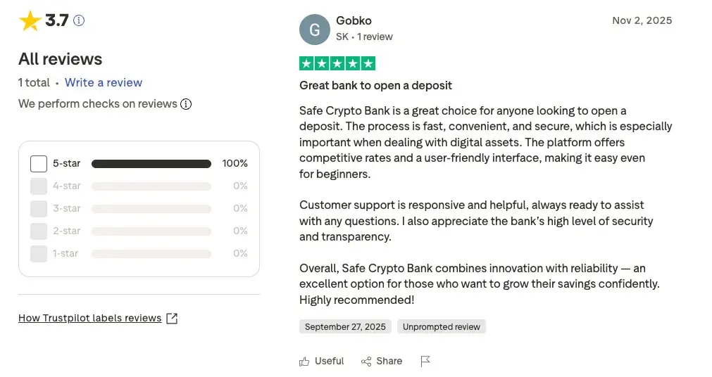safe crypto bank скам