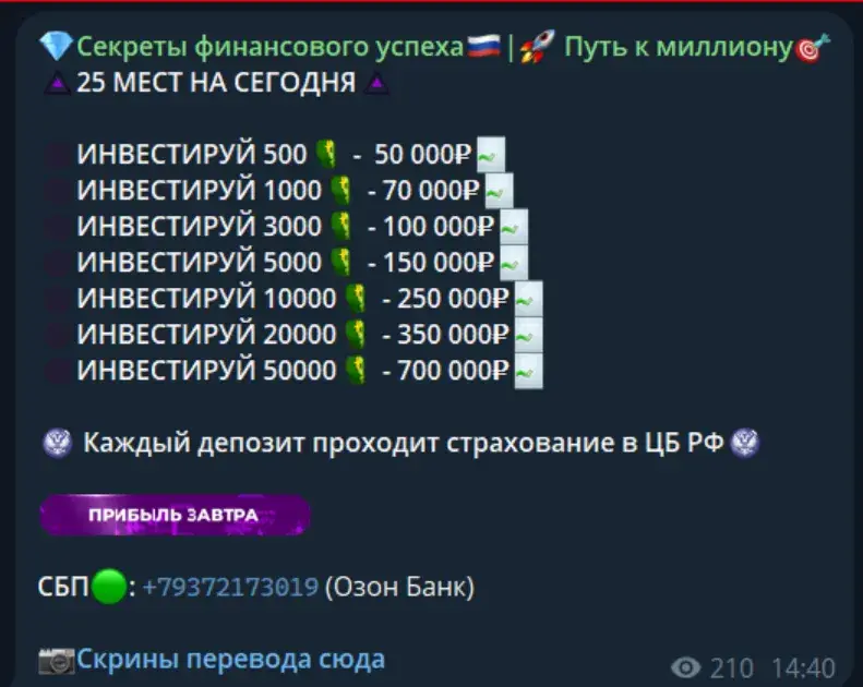 секреты финансового успеха телеграмм