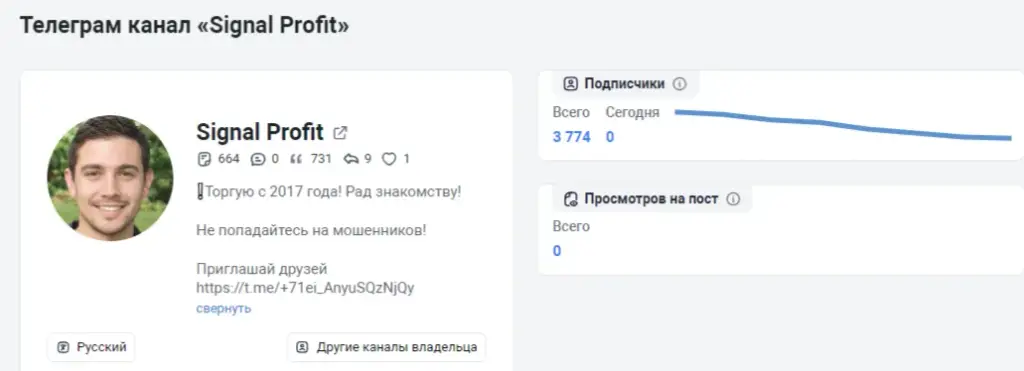 телеграмм signal profit