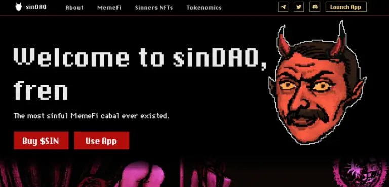 Официальный сайт SinDAO Официальный сайт SinDAO