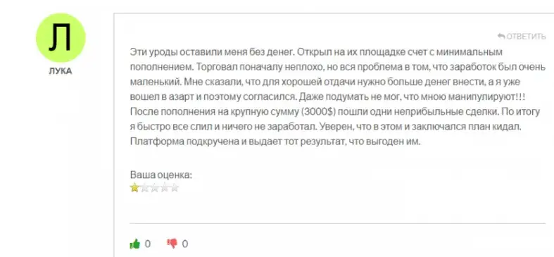 Отзывы о Trade STD Market com