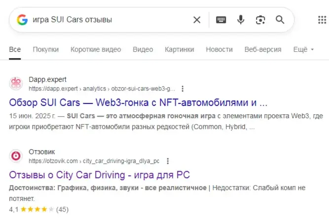 SUI Cars
