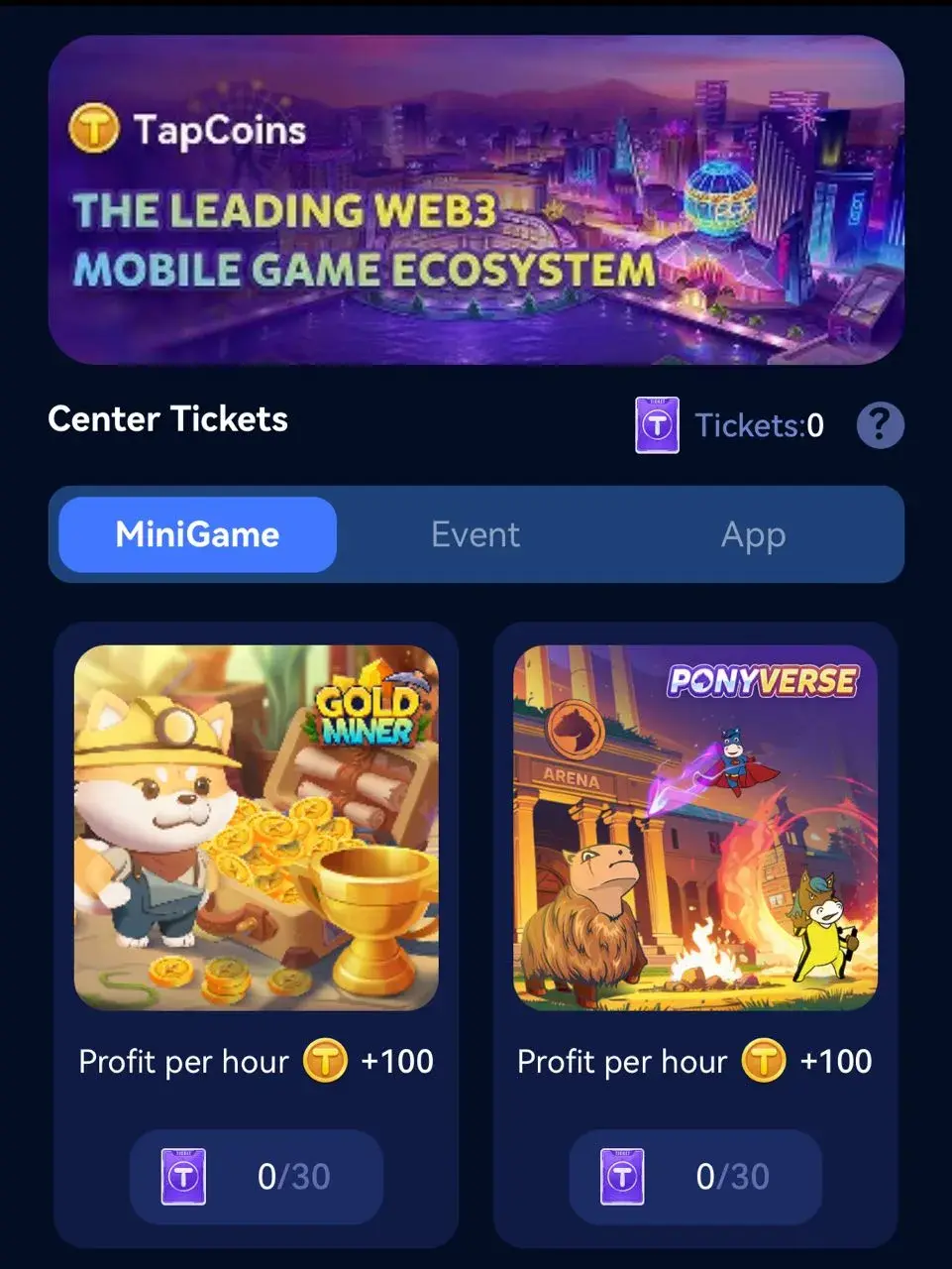 tap coin