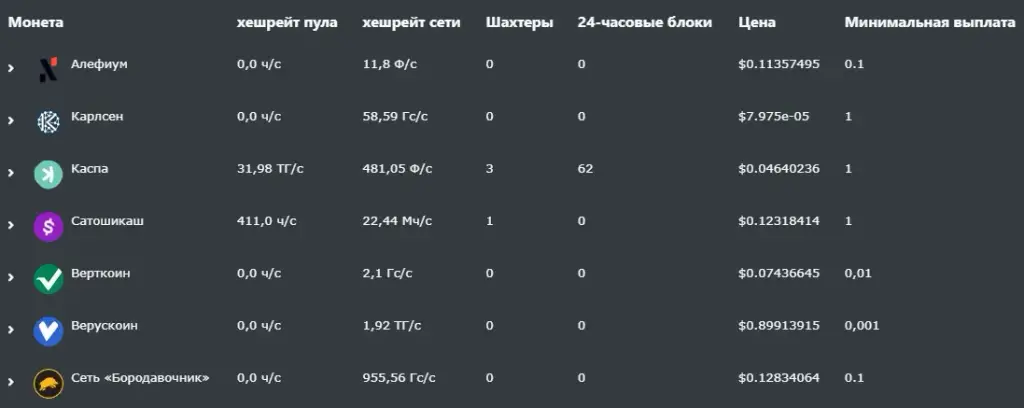 pool tazmining ch