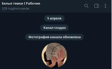 белые темки для заработка тг