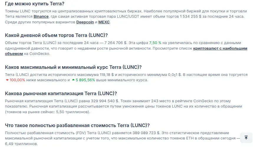 криптовалюта terra luna classic coin новости